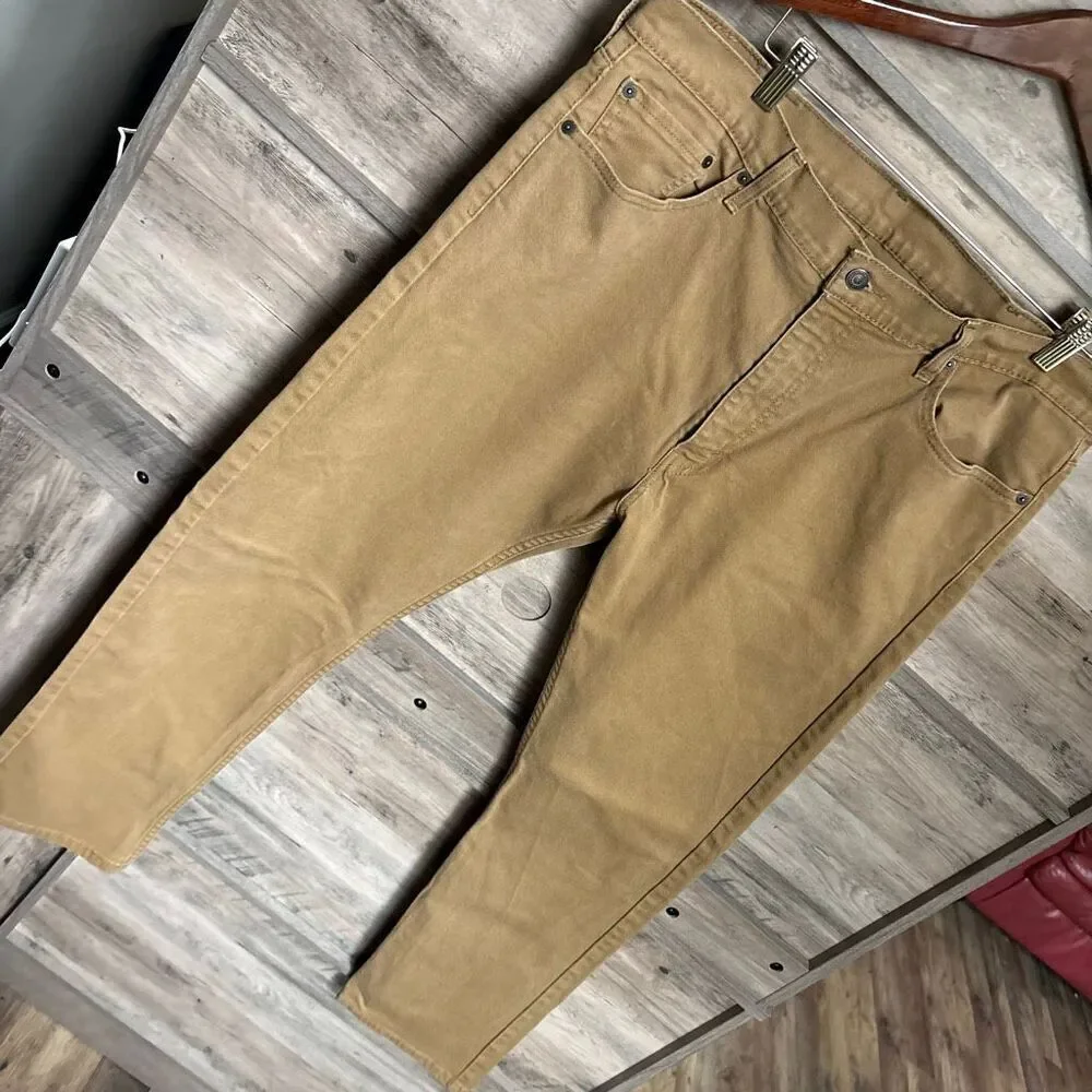 Levi's 513 Levi Strauss Tan Jeans 38 Casual Boho Classic Coastal Streetwear